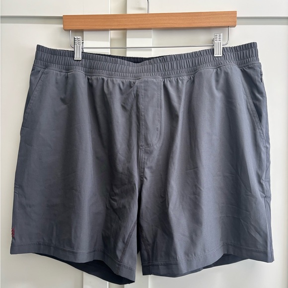 Rhône Mako Lined Shorts Men’s XXL Gray 7” Inseam NWT Performance - Picture 2 of 8